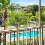 View of pool from lanai on 27 Seagrape